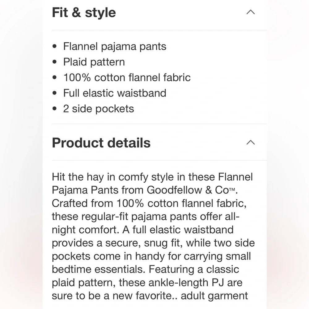 Men's Flannel Pajama Pants - Goodfellow & Co™ Black new 🆕